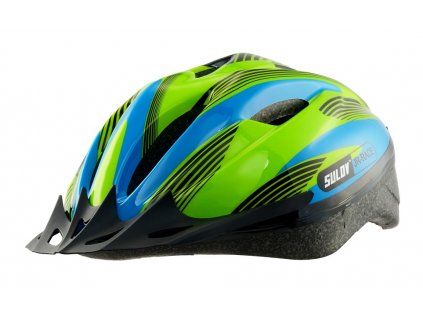 SULOV JR-RACE-B dětská cyklo helma (Helma velikost M, Barva modro-zelená)
