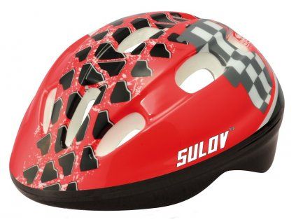 SULOV JUNIOR dětská cyklo helma (Helma velikost S, Barva červená)