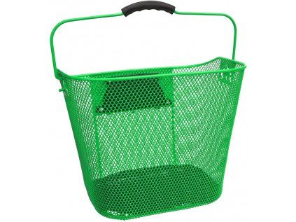 koš přední oválný s klipem a držadlem zelený (Barva zelená)