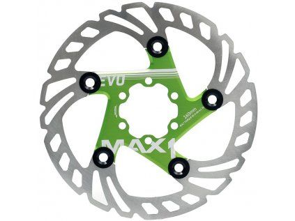 brzdový kotouč MAX1 Evo 160 mm zelený (Barva 6 děr, Velikost 160mm)