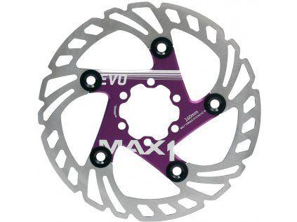 brzdový kotouč MAX1 Evo 160 mm fialový (Barva 6 děr, Velikost 160mm)