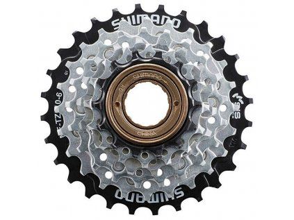 6-kolo SHIMANO MF-TZ510 14-28 zubů, stříbrné/černé, v krabičce (Velikost 14-28)