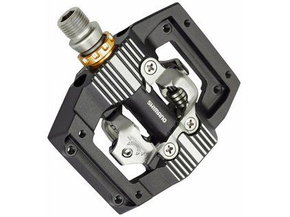 Pedály SHIMANO Saint SPD PD-M821 (Barva černá/stříbrná, Velikost S kufry SM-SH51 s klecí v krabičce)