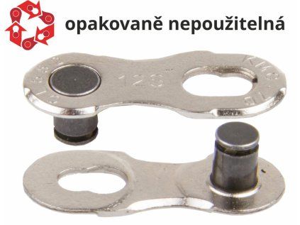 Spojka řetězu KMC 12NR EPT povrch (Velikost 12 rychlostí, Balení 2 ks na blistru)