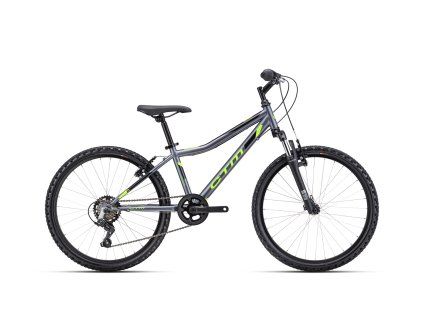 CTM BERRY 24" 2025 (Barva matná šedá / neónovozelená, Velikost 13" / 125 - 145 cm)