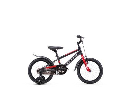 CTM TOMMY 16" 2025 (Barva matná černá / červená, Velikost 8" / 105-120 cm)