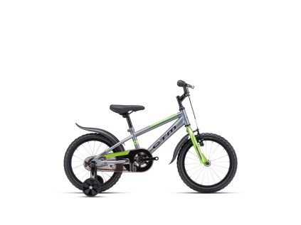 CTM TOMMY 16" 2025 (Barva matná šedá / limetková, Velikost 8" / 105-120 cm)