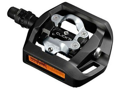 pedály SPD SHIMANO PD-T421 s klecí a s kufry SM-SH56 černé, v krabičce (Barva černá, Velikost SPD)