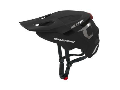 Dětská helma CRATONI WildCat LED (Barva Black Matt, Velikost S/M (49-56cm))