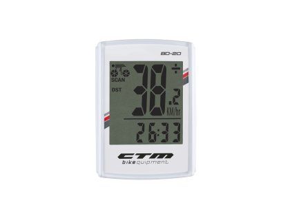 Cyklopočítač CTM BD-20W (Barva bílá)