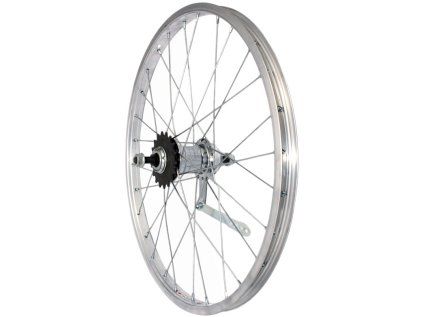 zapletené kolo 20" zadní torpedo Velosteel (Barva stříbrná, Velikost 20")