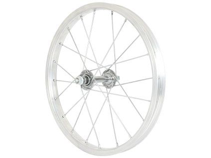 zapletené kolo 16" přední Zinek ocelový náboj (Barva stříbrná, Velikost 16")