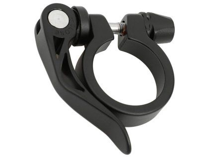 sedlová objímka BASIC 34,9 mm rychloupínací matná černá (Barva černá, Velikost 31,8mm)
