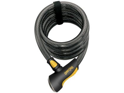 Zámek ONGUARD Dobrman spirála 1850x15 mm (Barva černá, Velikost 1850mm)