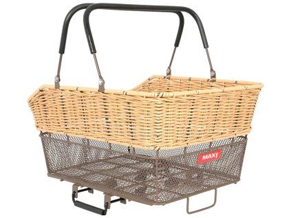 Koš zadní na kolo MAX1 Lux 1.0 s pružinovým adaptérem (Barva černá)