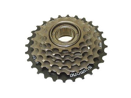 6-kolo SHIMANO MF-TZ500 14-28 zubů, hnědé/černé (Velikost 14-28)
