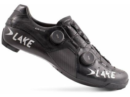 Tretry LAKE CX403 Carbon (Barva černo/stříbrné, Velikost 44,5)