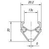 ráfek MACH1 silniční CFX Omega V-brake 32děr/0nýt černý (Velikost 700C)