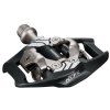 Pedály SHIMANO DXR SPD PD-MX70 (Barva černá/stříbrná, balení s kufry SM-SH51 s klecí v krabičce)