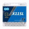 Řetěz KMC X-11 Super Light stříbrný v krabičce 118 čl. (Velikost 11sp)
