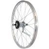 zapletené kolo 20" zadní torpedo Velosteel (Barva stříbrná, Velikost 20")